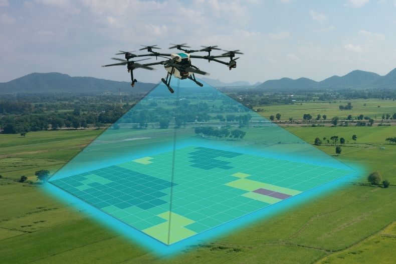 Drone based crop health monitoring